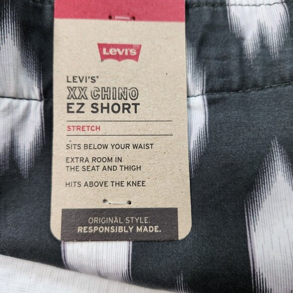 Levi's Men's Short Size XL XX Chino EZ Stretch Geometric Gray Shorts (16) - Picture 10 of 10
